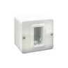Contenitore autoportante ave ip40 s44 per minicanali 1 modulo bianco