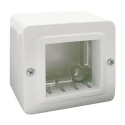 Contenitore autoportante ave ip40 s44 per minicanali 2 moduli bianco