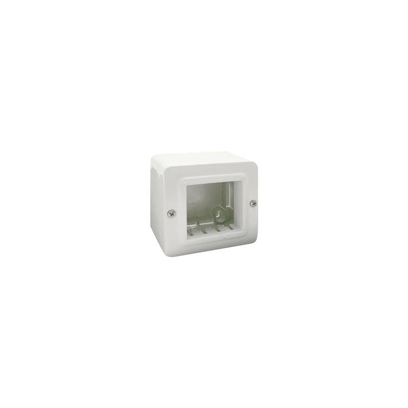 Contenitore autoportante ave ip40 s44 per minicanali 2 moduli bianco