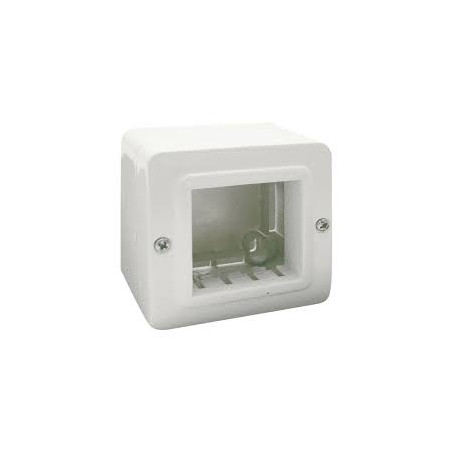 Contenitore autoportante ave ip40 s44 per minicanali 2 moduli bianco