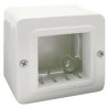 Contenitore autoportante ave ip40 s44 per minicanali 2 moduli bianco
