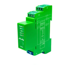 Interruttore rele'wi-fi shelly pro dimmer 2pm verde [shelly_pro_dimmer_2pm]