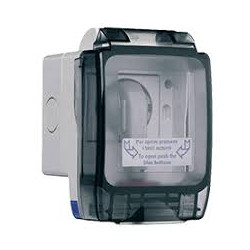 Contenitore ave seal ip56 con schuko 10/16a per tubo sportello apribile
