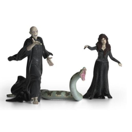 Schleich il mondo magico lord voldemort con nagini e bellatrix multicolore