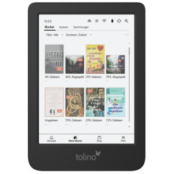 Lettore ebook 6" tolino shine color 1072x1448p 16gb nero [shine