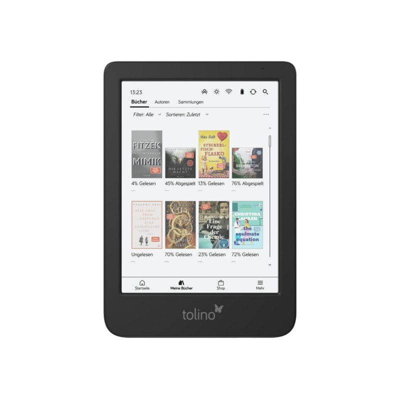 Lettore ebook 6" tolino shine color 1072x1448p 16gb nero [shine