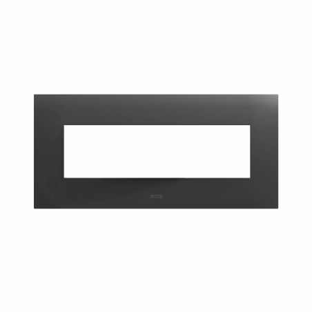 Placca ave 44psm7gtk serie smart44 in metallo 7 moduli grigio