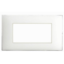 Placca ave 44pj04b serie young 44 per scatola rettangolare 4 moduli