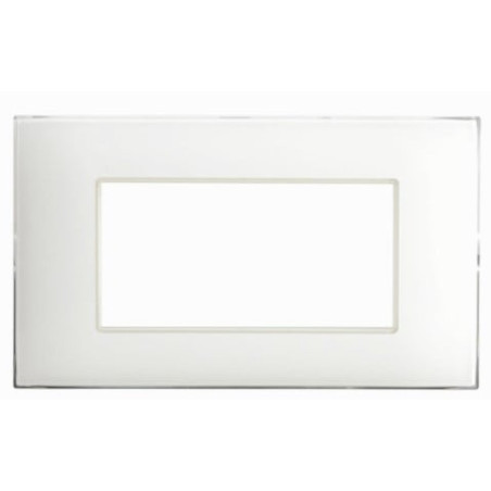 Placca ave 44pj04b serie young 44 per scatola rettangolare 4 moduli