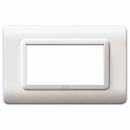 Placca ave 44py04b s44 tecnopolimero 4 moduli bianco