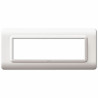 Placca ave 44py07b s44 tecnopolimero 7 moduli bianco