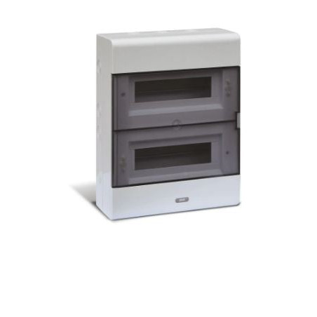 Quadro elettrico ave q4024n ip40 da parete 24 moduli din grigio [q4024n]