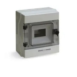 Quadro elettrico ave q6506 ip65 da parete 6 moduli din grigio [q6506]