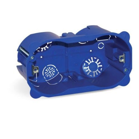 Scatola da incasso ave 254cg per 4 moduli blu [254cg]