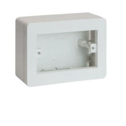 Scatola universale ave 44sc03 ip40 per minicanali 3 moduli bianco