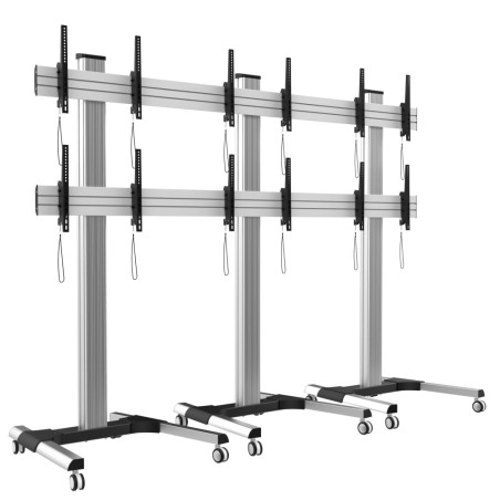 Supporto a pavimento techly per 6 tv lcd/led 22-55''