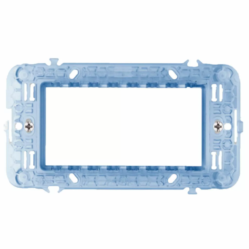 Supporto ave 44a04 con viti s44 per scatole rettangolari 4 moduli