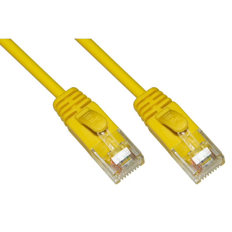 Cavo di rete link lk6u010ys cat6 u/utp 1m giallo [lk6u010ys]