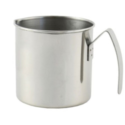 Bollilatte gnali bacicio bricco c/bordo cilindrico cc 1800 14cm acciaio