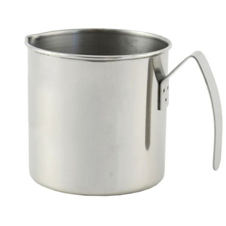 Bollilatte gnali bacicio bricco c/bordo cilindrico cc 1800 14cm acciaio