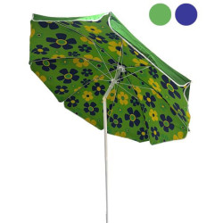 Ombrellone 200 vette 11381 8 stecche/interno decorata/150gr/mq verde