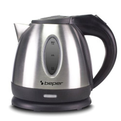 Bollitore beper p101bol001 1.2l 1370w argento/nero l 1,2 beper [p101bol001]