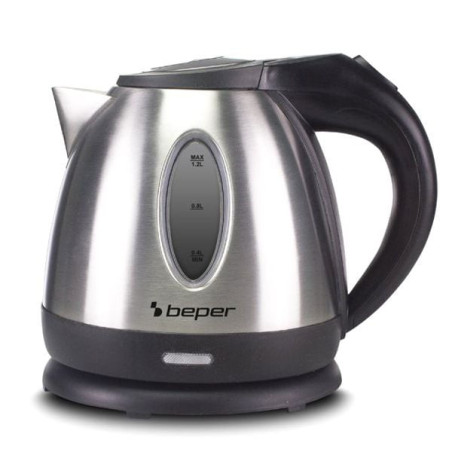 Bollitore beper p101bol001 1.2l 1370w argento/nero l 1,2 beper [p101bol001]