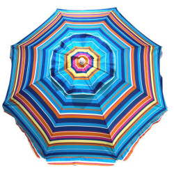 Ombrellone 200 vette 11379 8 stecche/interno argentato/150gr/mq blu