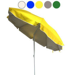 Ombrellone 200 vette 11375 8 stecche/interno argentato/150gr/mg giallo