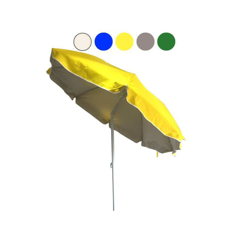 Ombrellone 200 vette 11375 8 stecche/interno argentato/150gr/mg giallo