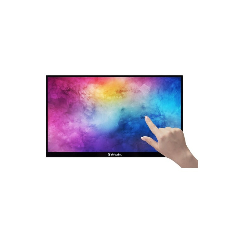 Monitor led 15.6'' verbatim pmt-15 touchscreen ips full