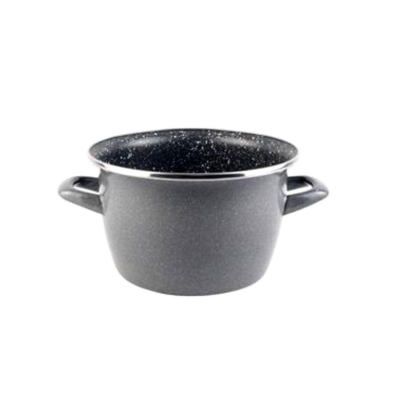 Pentola vitrinor gama k2 acciaio vetrificato rivestita in pietra