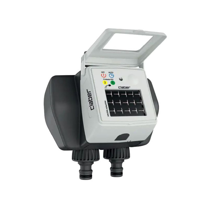 Programmatore irrigazione claber myaquasolar nero [8498]