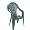 Sedia ipae progarden vega impilabile con schienale alto verde [veg152ve]