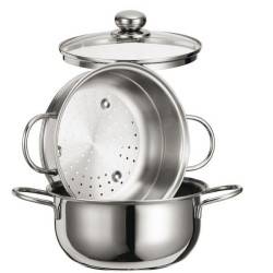 Set vapore con coperchio 20cm acciaio inossidabile [65105023]