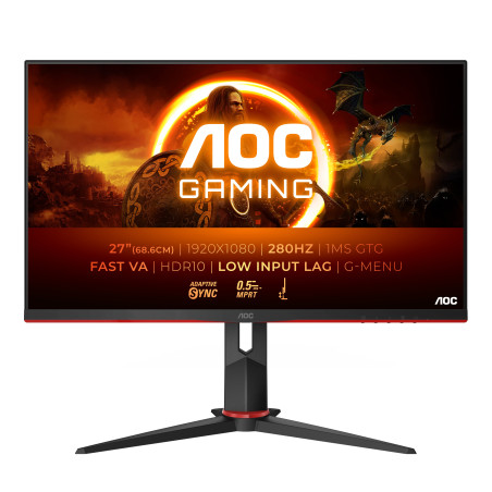 Monitor led 27" aoc 27g2zn3 full hd 1920x1080p/0.5ms/classe