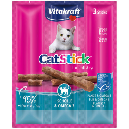 Stick per gatti vitakraft catstick mini con passera omega 3pz