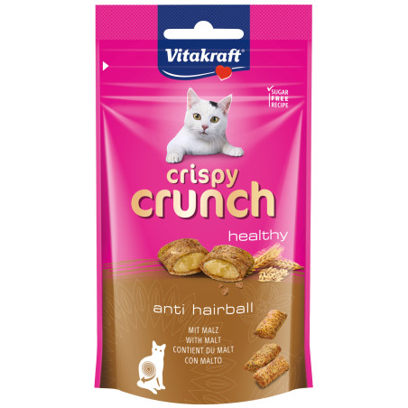 Snack per gatti vitakraft crispy crunch anti boli di pelo 60g