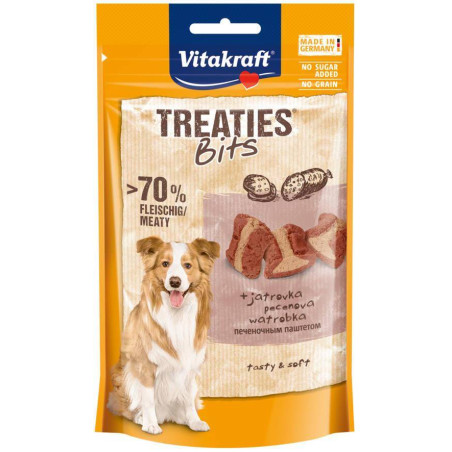 Dolcetti per cani vitakraft treaties bits con fegato 120g