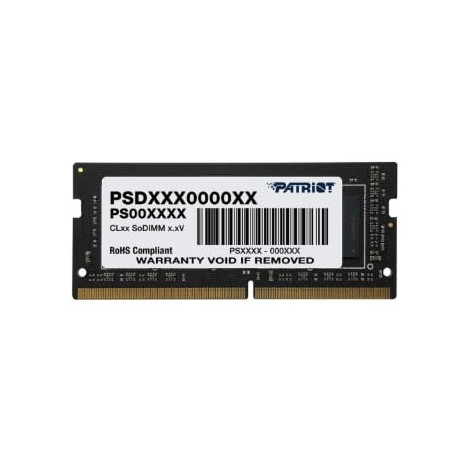 Ram so-dimm ddr4 8gb patriot signature line 1x8gb 2666mhz cl19