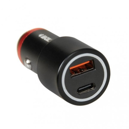 Carica da auto ibox 2usb 48w nero [icc20]