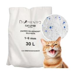 Lettiera per gatti diamentiq neutral in silicone granulato neutro