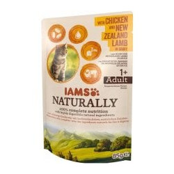 Cibo umido eukanuba iams naturally adult con pollo e agnello per