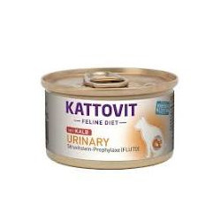Cibo umido per gatti kattovit feline diet urinary vitello 85g