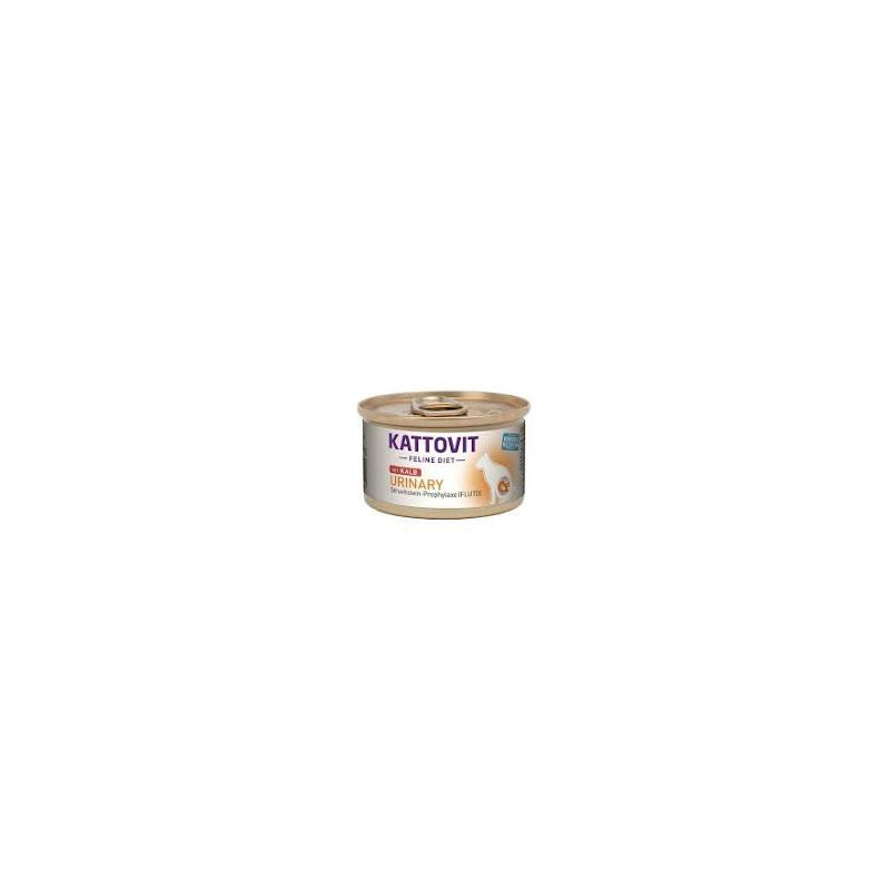 Cibo umido per gatti kattovit feline diet urinary vitello 85g