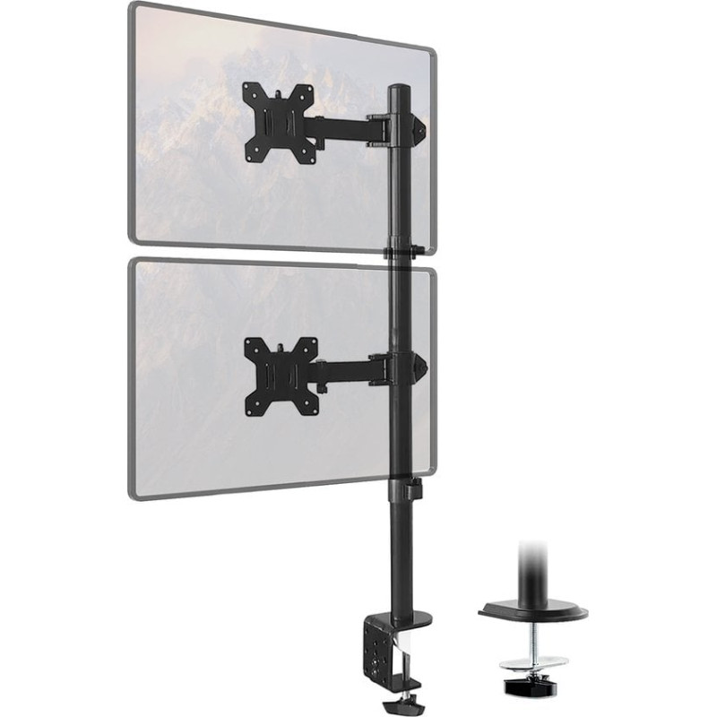 Supporto monitor maclean mc-967 braccio da tavolo per monitor