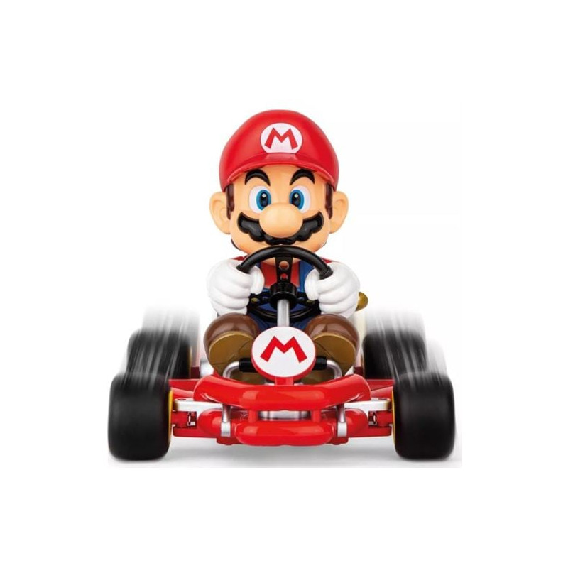 Modellino carrera auto radiocomandata pipe kart mario 1/18 multicolore