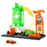 Set da gioco hot wheels stazione di rifornimento per auto in plastica