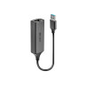 Adattatore di rete lindy usb 3.0 m/f grigio [43298]