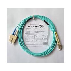 Cavo fibra ottica leviton multimodale duplex lc/sc 2fo om3 3m blu